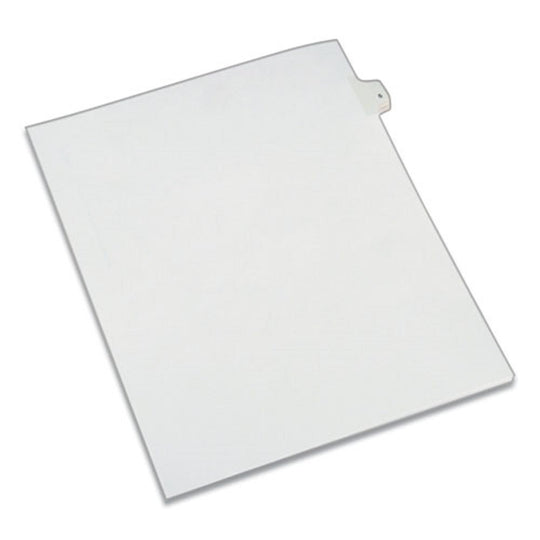 PREPRINTED LEGAL EXHIBIT SIDE TAB INDEX DIVIDERS, ALLSTATE STYLE, 10 TAB - WHITE