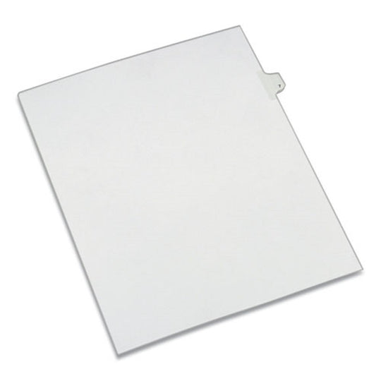 PREPRINTED LEGAL EXHIBIT SIDE TAB INDEX DIVIDERS, ALLSTATE STYLE, 10 TAB - WHITE