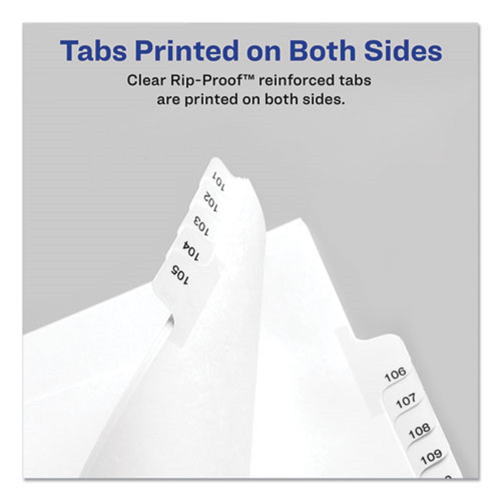 PREPRINTED LEGAL EXHIBIT SIDE TAB INDEX DIVIDERS, ALLSTATE STYLE, 10 TAB - WHITE