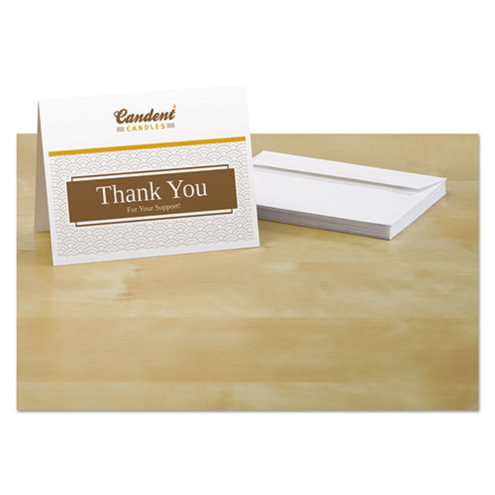 NOTE CARDS W/ MATCHING ENVELOPES, INKJET - MATTE WHITE