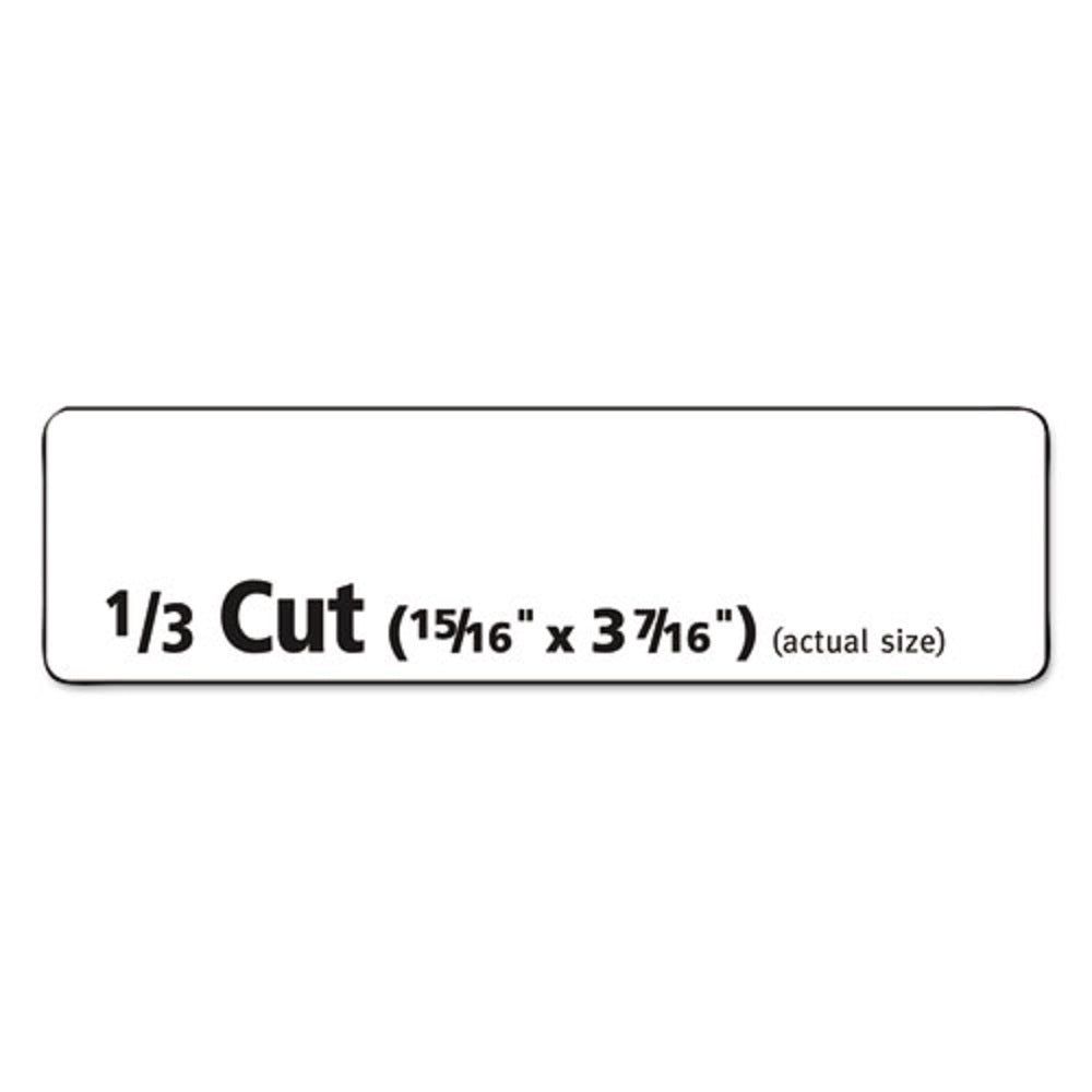 REMOVABLE FILE FOLDER LABELS W/ SURE FEED TECHNOLOGY - WHITE