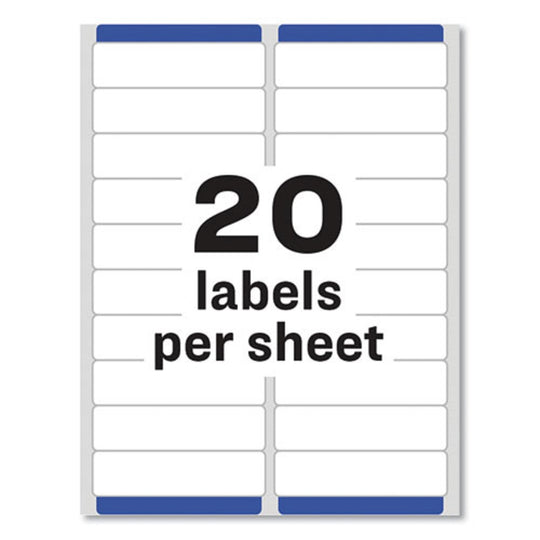 EASY PEEL ADDRESS LABELS W/ SURE FEED TECHNOLOGY, INKJET PRINTERS - WHITE