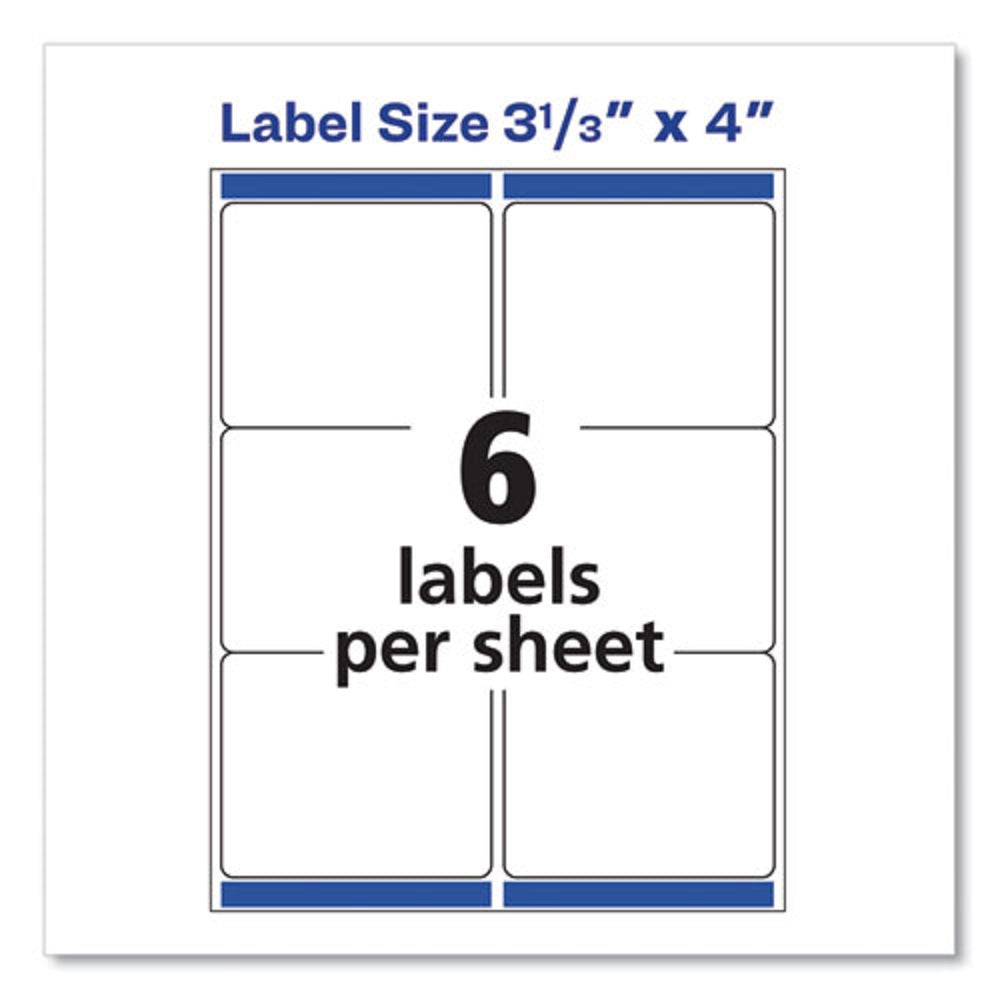 SHIPPING LABELS W/ TRUE BLOCK TECHNOLOGY - WHITE