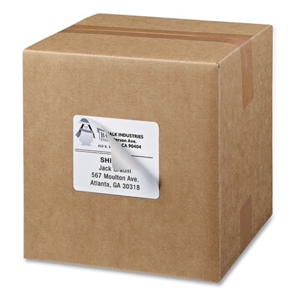 SHIPPING LABELS W/ TRUE BLOCK TECHNOLOGY - WHITE