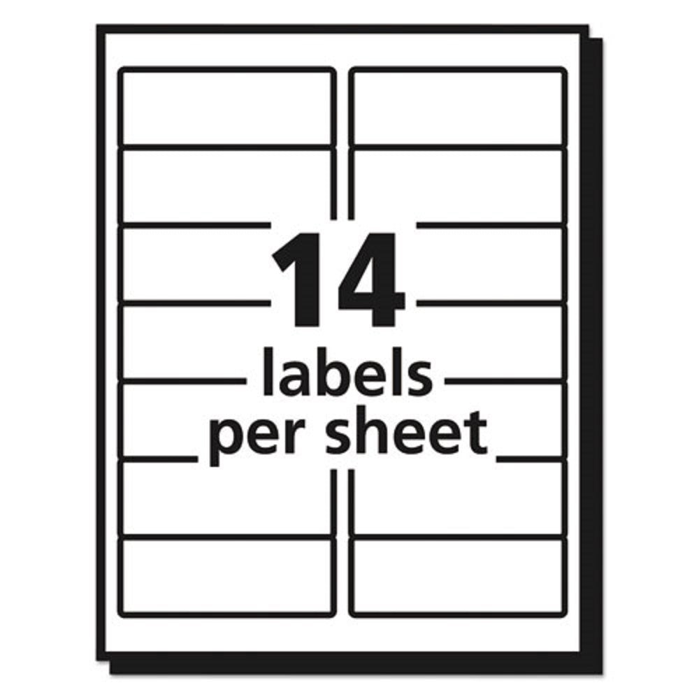 EASY PEEL MAILING LABELS W/ SURE FEED TECHNOLOGY, INKJET PRINTER - MATTE CLEAR