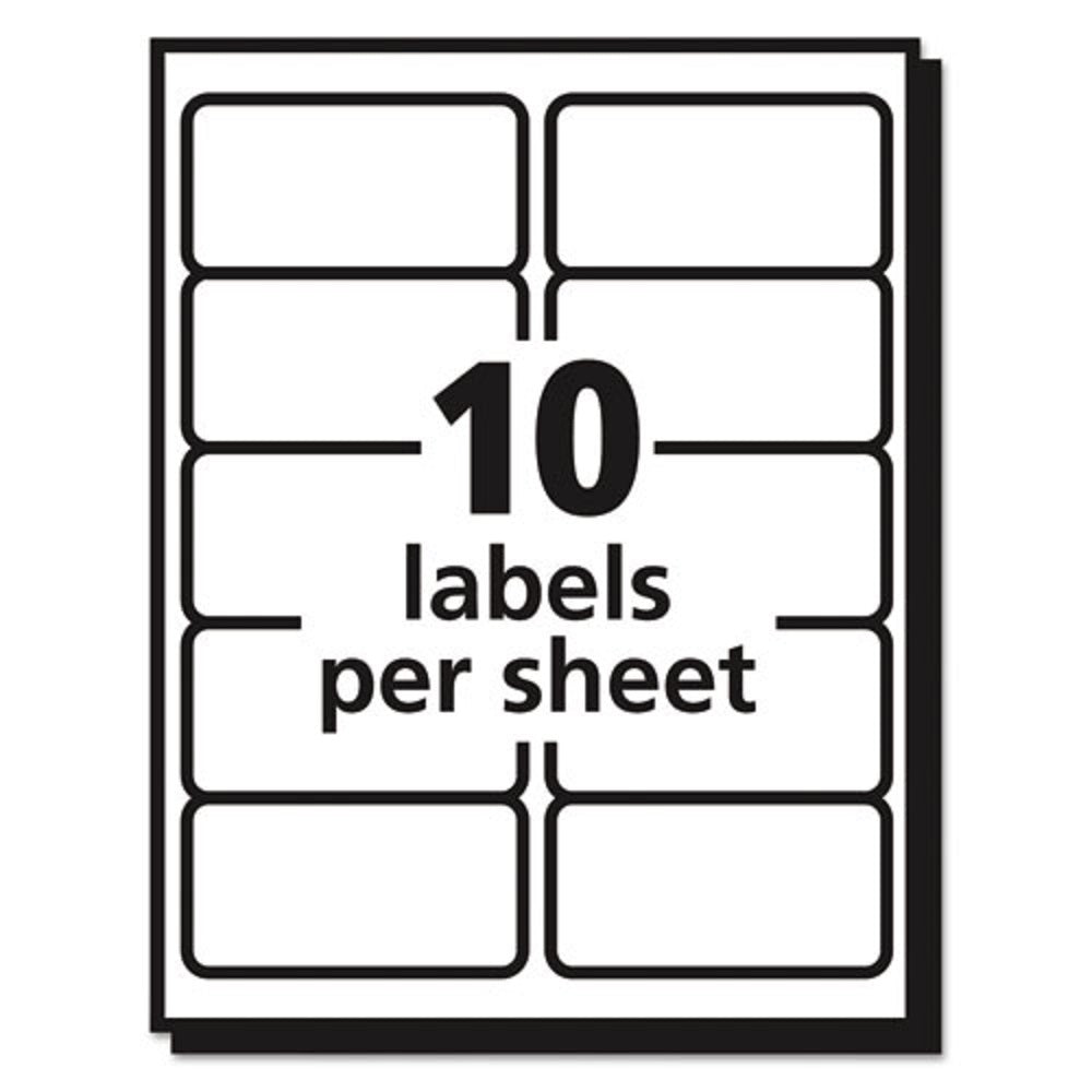 EASY PEEL MAILING LABELS W/ SURE FEED TECHNOLOGY, INKJET PRINTERS - MATTE CLEAR