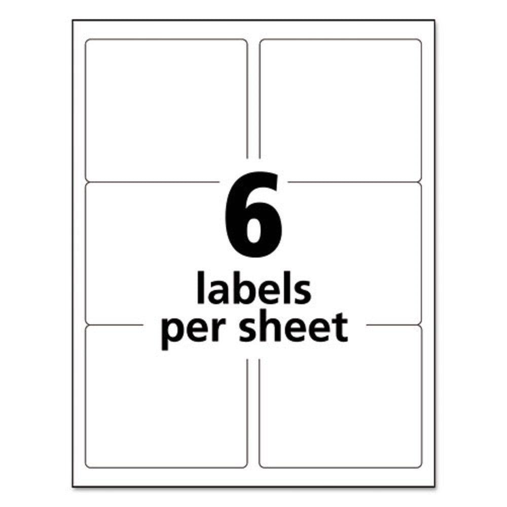 SHIPPING LABELS BULK PACKS, INKJET/ LASER PRINTERS - WHITE