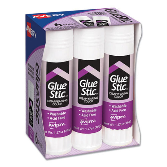 PERMANENT GLUE STIC VALUE PACK - 1.27 oz - 6 PACK