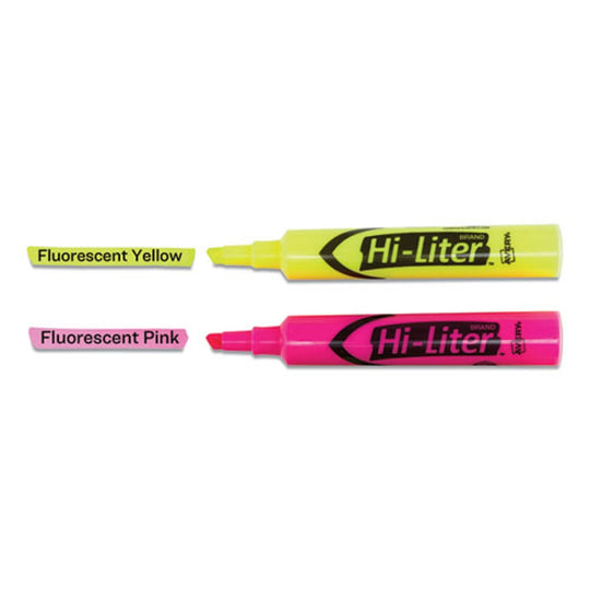 AVERY HI-LITER DESK STYLE HIGHLIGHTERS - SMEARSAFE