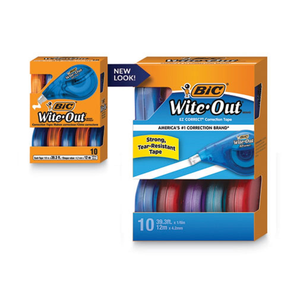 WITE-OT EZ CORRECT CORRECTION TAPE VALUE PACK - 10/BOX