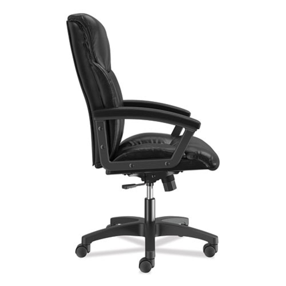 HON® HVL151 EXECUTIVE HIGH BACK LEATHER CHAIR - SUPPORTS UP TO 250 LB - BLACK