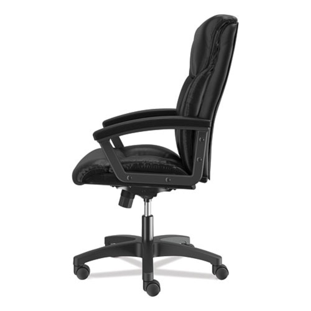 HON® HVL151 EXECUTIVE HIGH BACK LEATHER CHAIR - SUPPORTS UP TO 250 LB - BLACK