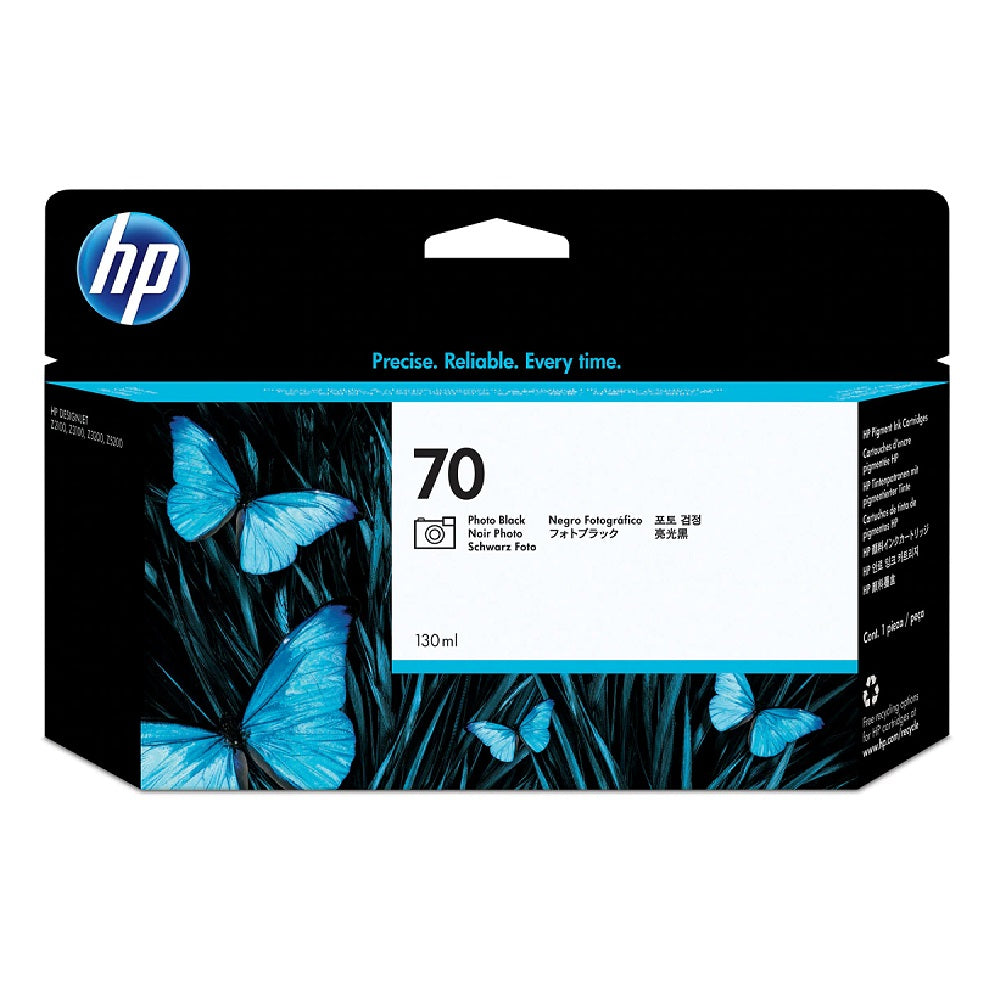 HP 70, PHOTO BLACK DESIGNJET INK CARTRIDGE