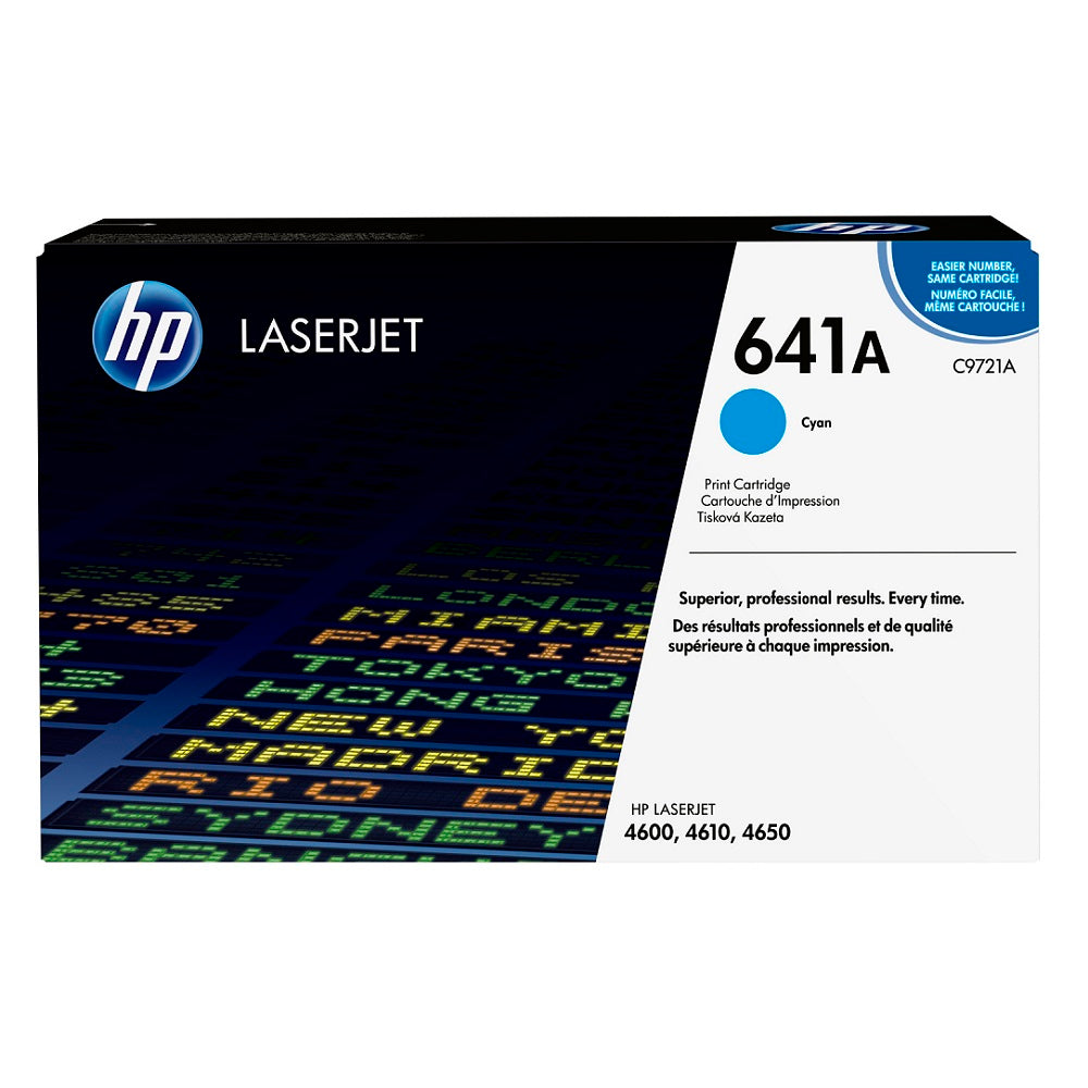 HP 641A CYAN ORIGINAL LASERJET TONER CARTRIDGE