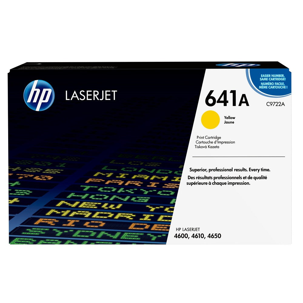 HP 641A YELLOW ORIGINAL LASERJET TONER CARTRIDGE