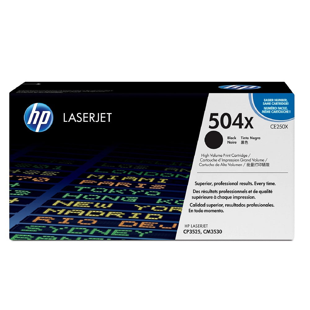 HP 504X ORIGINAL HIGH YIELD BLACK TONER CARTRIDGE