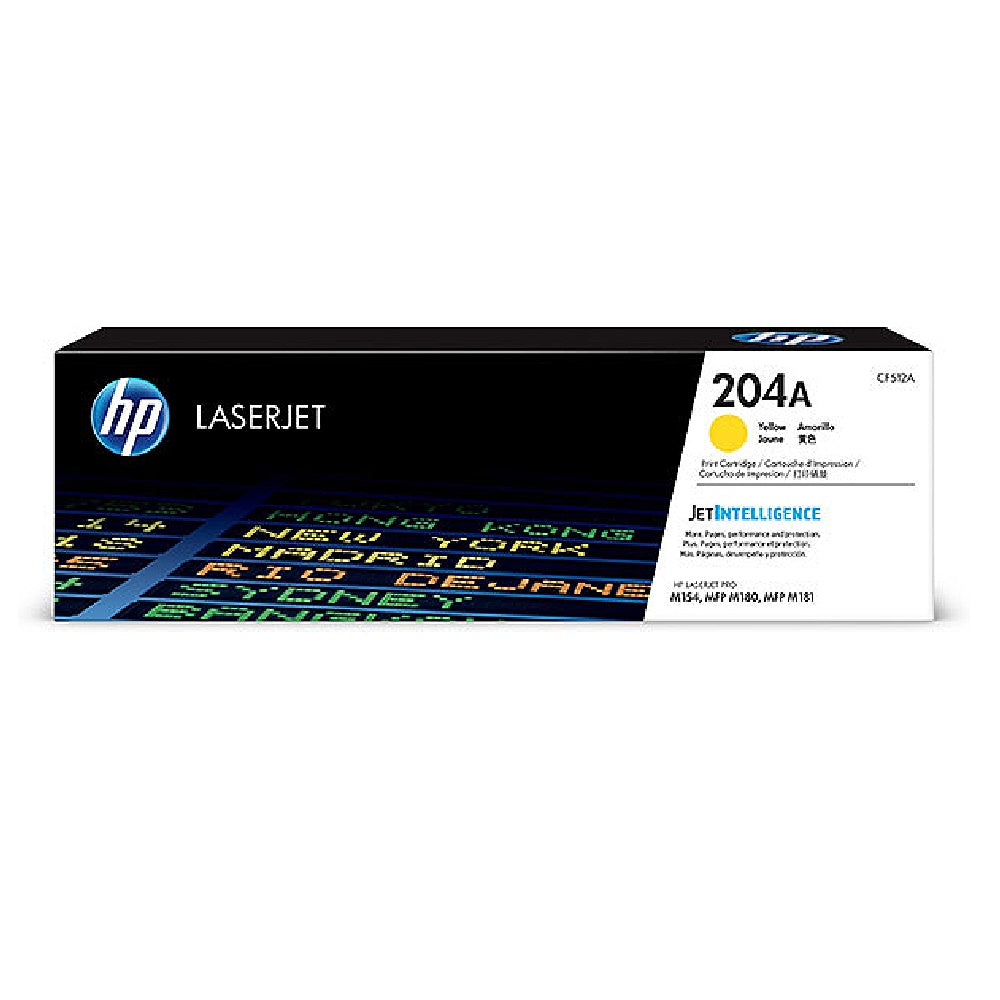 HP 204A ORIGINAL LASERJET TONER CARTRIDGE, YELLOW