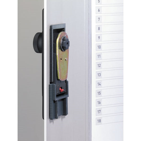 LOCKING KEY CABINET - 36 KEY - BRUSHED ALUMINUM - SILVER