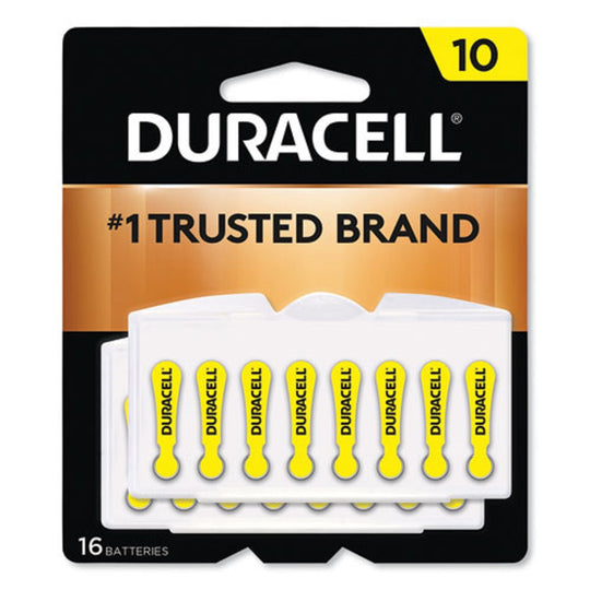 DURACELL® 10 HEARING AID BATTERY - 16/PACK