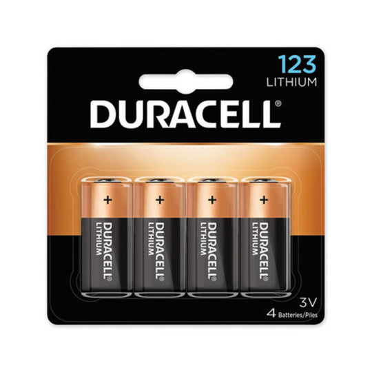 DURACELL® SPECIALTY HIGH POWER LITHIUM BATTERY - 123 - 3 V,  4/PACK