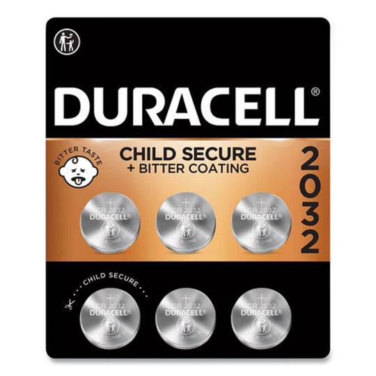 DURACELL® LITHIUM COIN BATTERIES - 2032 - 6/PACK