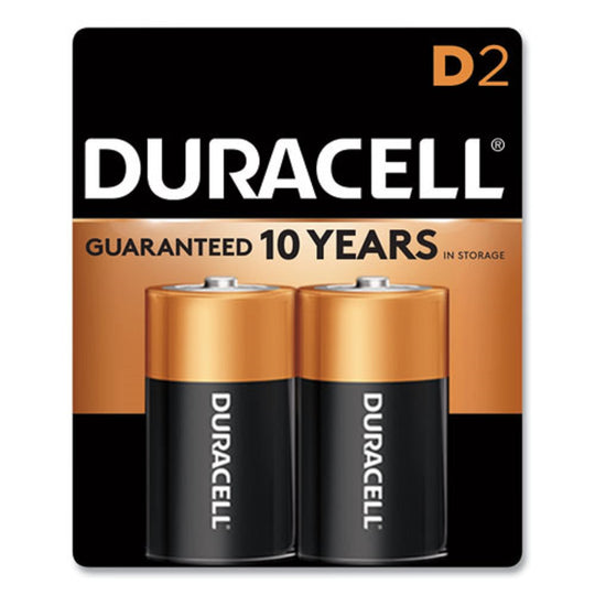 DURACELL® COPPERTOP ALKALINE D BATTERIES - 2/PACK