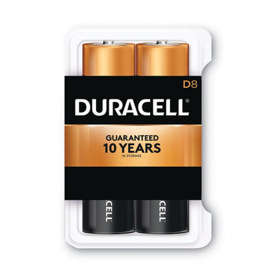 DURACELL® COPPERTOP ALKALINE D - 8/PACK