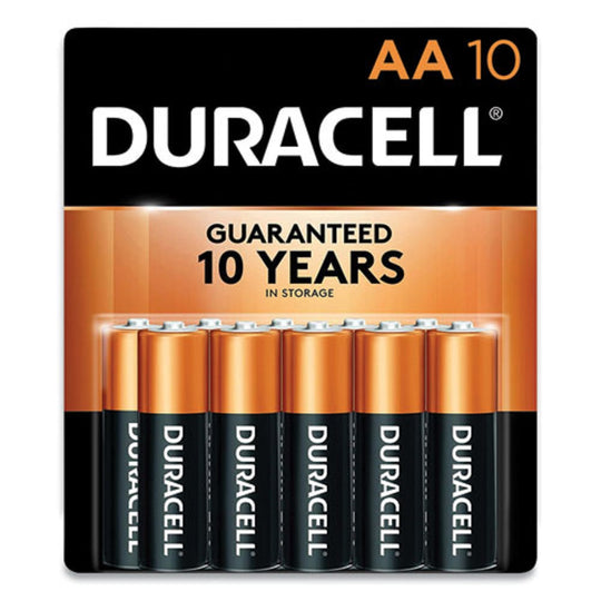 DURACELL® COPPERTOP ALKALINE AA BATTERIES  - 10/PACK