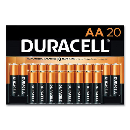 DURACELL® COPPERTOP ALKALINE AA BATTERIES - 20/PACK