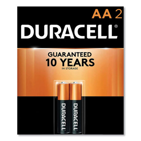 DURACELL®COPPERTOP ALKALINE AA  BATTERIES - 2/PACK