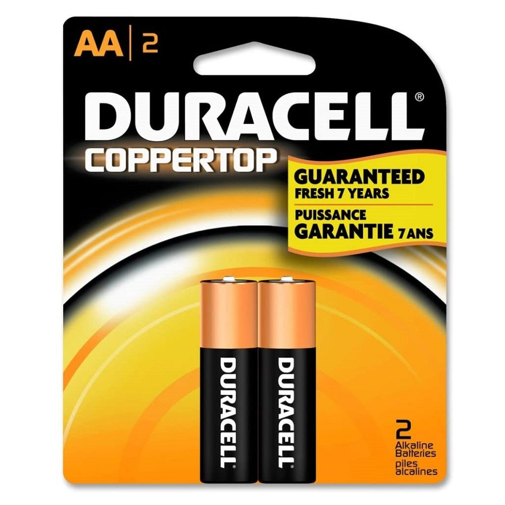 DURACELL®COPPERTOP ALKALINE AA  BATTERIES - 2/PACK