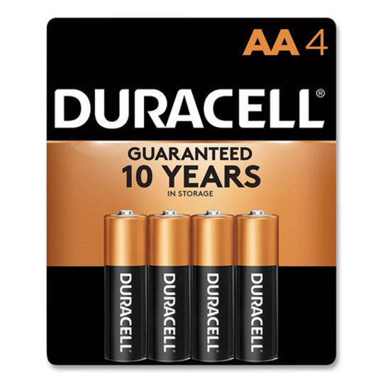 DURACELL® COPPERTOP ALKALINE AA BATTERIES - 4/PACK