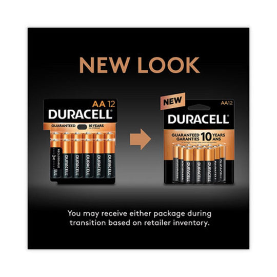 DURACELL® COPPERTOP ALKALINE AA BATTERIES - 12/PACK