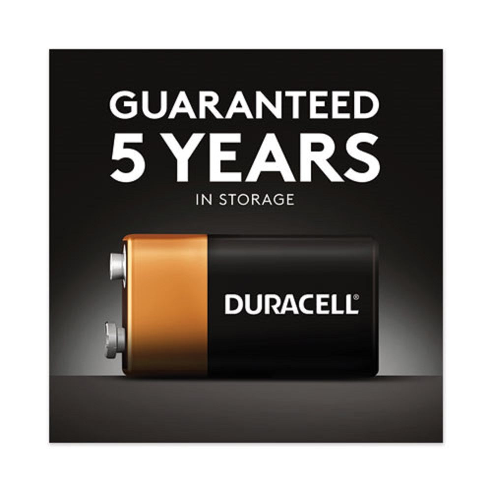 DURACELL® COPPERTOP ALKALINE 9V BATTERIES - 2/PACK