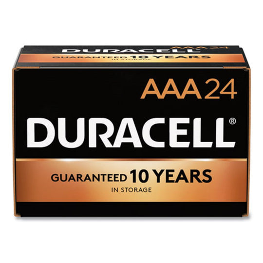 DURACELL COPPERTOP ALKALINE AAA BATTERIES - 24/BOX