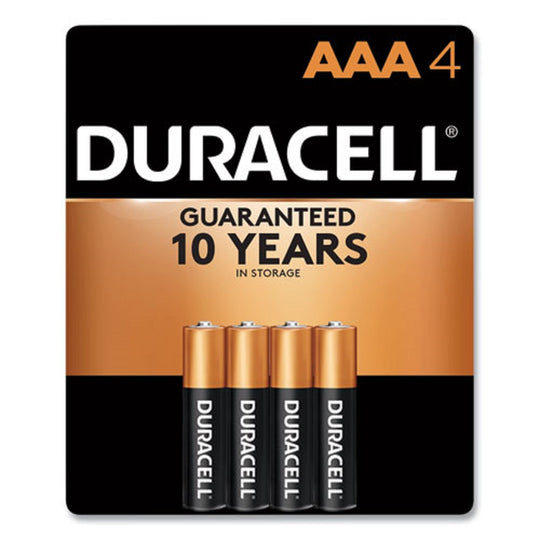 DURACELL® COPPERTOP ALKALINE AAA BATTERIES - 4/PACK