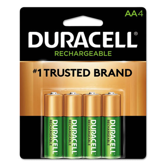 DURACELL® RECHARGEABLE STAYCHARGED NiMH BATTERIES - AA - 4/PACK