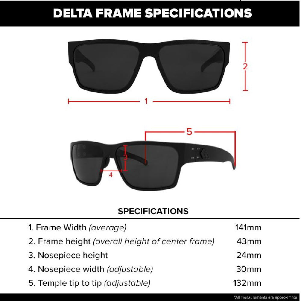 GATORZ DELTA MATTE BLACK - BROWN POLARIZED W/GREEN MIRROR