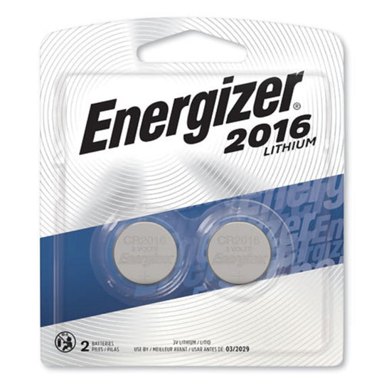 ENERGIZER® 2016 LITHIUM COIN BATTERY - 2/PACK