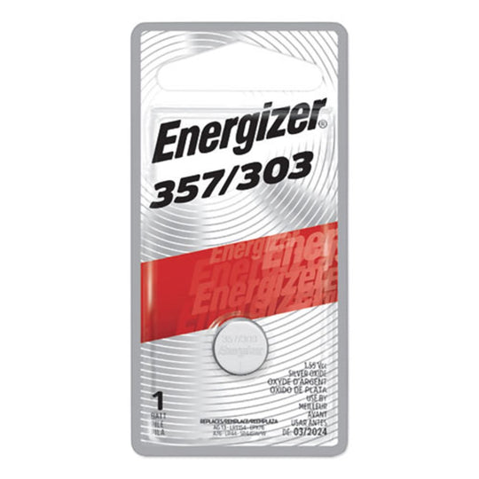 ENERGIZER® 357/303 SILVER OXIDE BUTTON CELL BATTERY