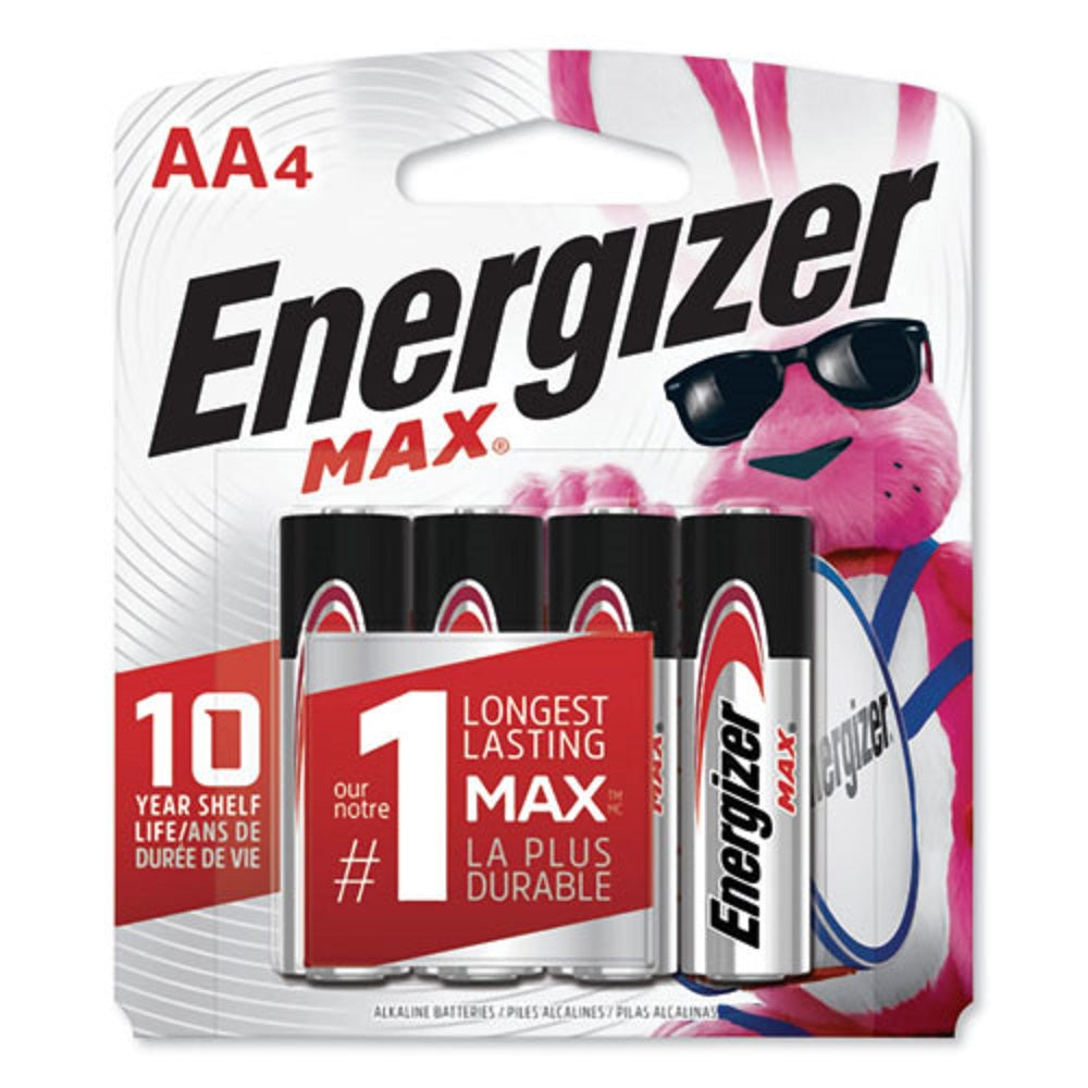 MAX ALKALINE AA BATTERIES - 4/PACK