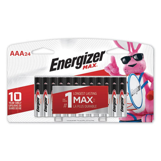 ENERGIZER® MAX ALKALINE AAA BATTERY - 24/PACK