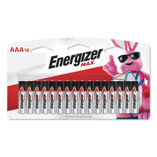 ENERGIZER® MAX ALKALINE AAA BATTERIES - 16/PACK