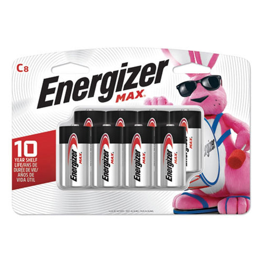 ENERGIZER® MAX ALKALINE C BATTERIES - 8/PACK