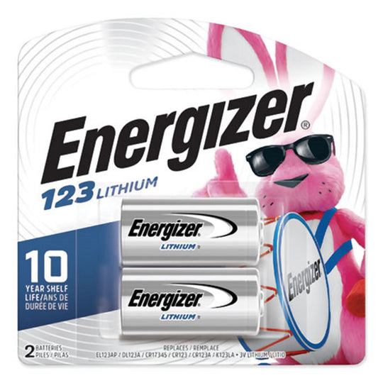 ENERGIZER® 123 LITHIUM PHOTO BATTERY - 2/PACK