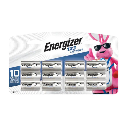 ENERGIZER® 123 LITHIUM PHOT BATTERY - 12/PACK