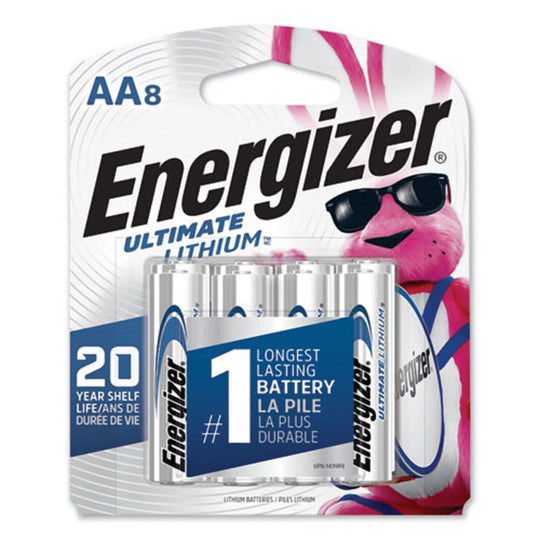 ENERGIZER® ULTIMATE LITHIUM AA BATTERIES - 8/PACK