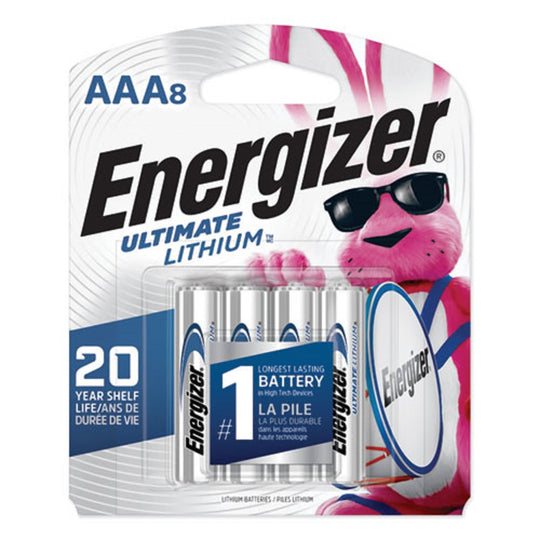 ENERGIZER® ULTIMATE LITHIUM AAA BATTERIES - 8/PACK