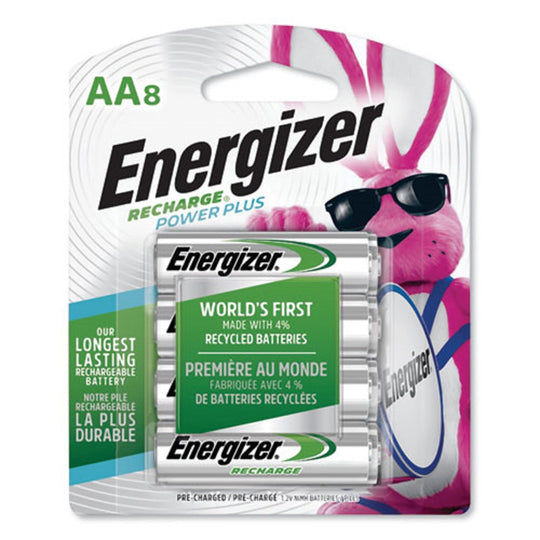 ENERGIZER® NiMH RECHARGEABLE AA BATTERIES - 8/PACK