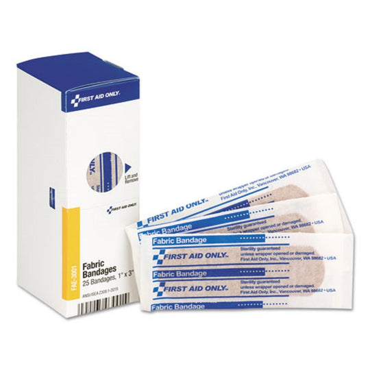 SMART COMPLIANCE FABRIC BANDAGES - 1 x 3 - 25/BOX